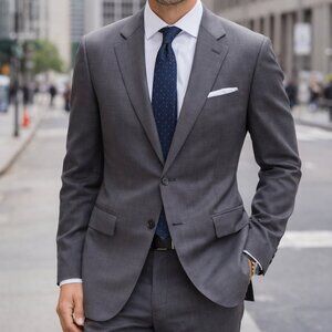 Ermenegildo Zegna Men’s Luxury 100% Wool Blazer Made in Switzerland 48R/ US 38R